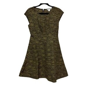 Diane von Furstenberg Quiet Luxury Dress Women Sz 8 Classiccore Art Teacher Chic